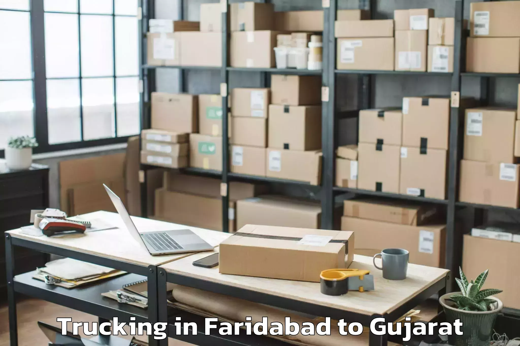 Quality Faridabad to Mehmedabad Trucking